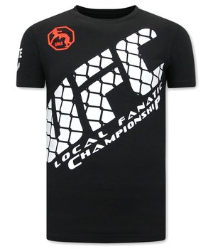 Local Fanatic Print Shirt Heren - UFC - Zwart