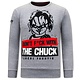 Heren Sweater met Print - Chucky - Grijs