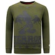 Heren Sweater met Print - Terror Mouse - Groen