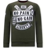 Local Fanatic Heren Sweater met Print - Sons of Anarchy - Groen