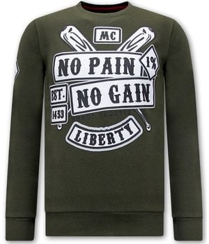 Local Fanatic Heren Sweater met Print - Sons of Anarchy - Groen