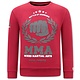 Heren Sweater met Print - MMA Fighter  - Bordeaux