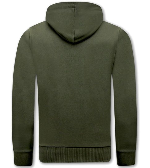 Local Fanatic Hoodie Heren Print - Narcos Billionaire  - Groen