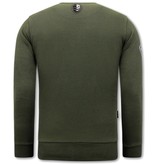 Local Fanatic Heren Sweater - Nasa - Groen