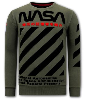 Local Fanatic Heren Sweater - Nasa - Groen