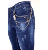 LF Exclusieve Heren Jeans met Studs - 1025 - Blauw