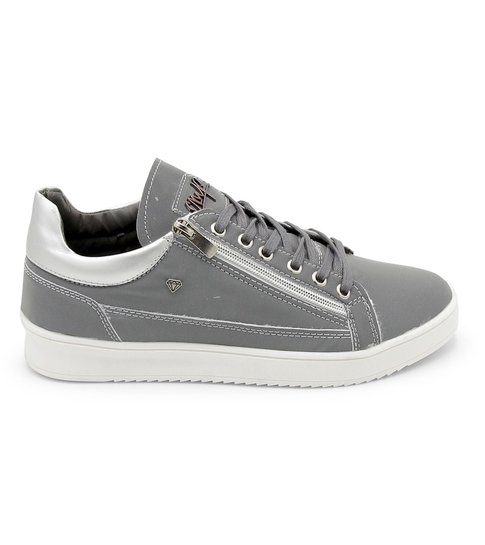 Cash Money Heren Sneakers - Reflect Grey White - CMS97 - Grijs