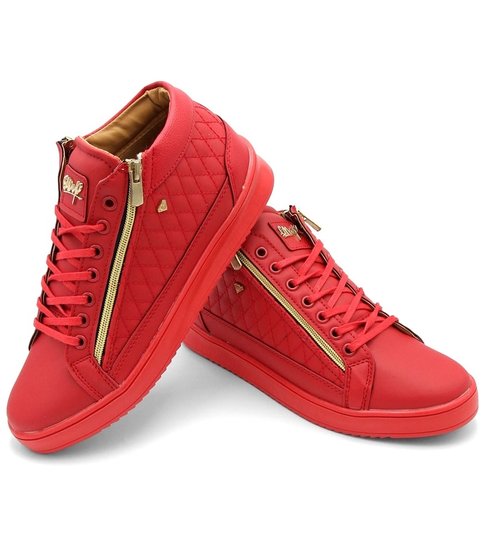 Cash Money Heren Sneaker - Jailor Full Red - CMS98 - Rood