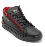 Cash Money Heren Sneaker - Cesar Black Red- CMS98 - Zwart