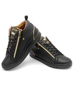 Cash Money Heren Sneaker - Majesty Black - CMS98 - Zwart