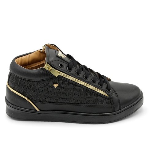 Cash Money Heren Sneaker - Maya Full Black- CMS98 - Zwart