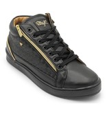 Cash Money Heren Sneaker - Maya Full Black- CMS98 - Zwart