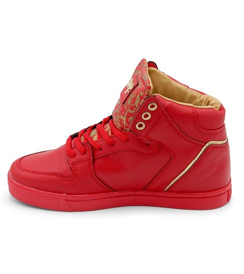 Cash Money Heren Sneakers - Majesty Red Gold 2 - CMS13 - Rood