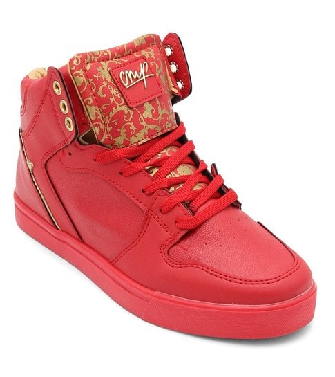 Cash Money Heren Sneakers - Majesty Red Gold 2 - CMS13 - Rood