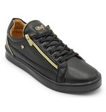 Cash Money Heren Sneakers - Zippers Black - CMS97 - Zwart