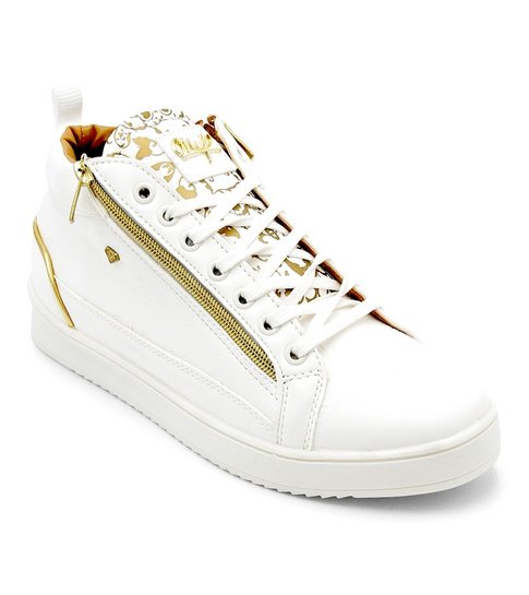 Cash Money Heren Sneaker - Majesty White Gold - CMS98 - Wit