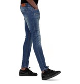 TRUE RISE Skinny Basic Jeans - Man Spijkerbroek Washed - D3021 - Blauw