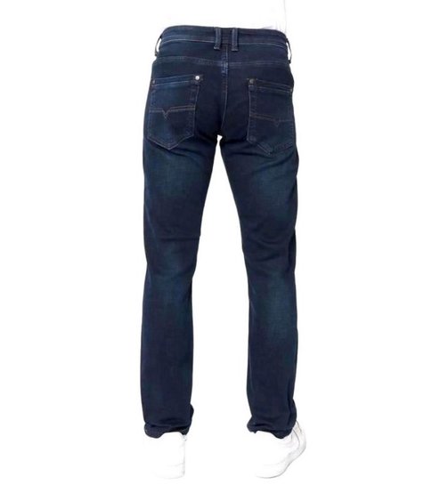 TRUE RISE Regular Fit Jeans Stretch Heren - A-11044 - Blauw