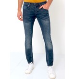 TRUE RISE Spijkerbroek Heren Slim Fit -D-3059 - Blauw