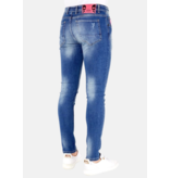 LF Exclusieve  Spijkerbroek Slim fit Heren Stretch  - 1036 - Blauw