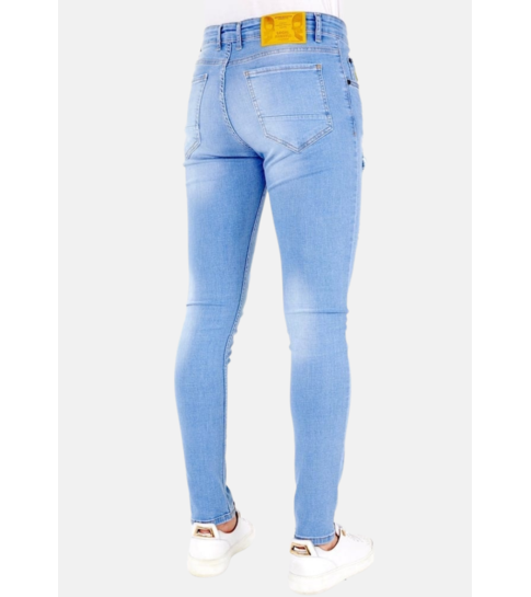 LF Exclusieve Lichtblauwe Jeans met Gaten Heren - 1024- Blauw