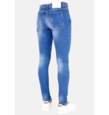 LF Exclusieve Jeans met Verfspatten Heren - 1031- Blauw