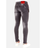 LF Exclusieve Grijze Jeans Heren met Scheuren - 1032 - Grijs