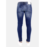 Local Fanatic Exclusieve Jeans met Verfspatten Heren - 1010 - Blauw