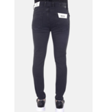 TRUE RISE Nette Heren Stretch Jeans - Slim Fit - 5413 - Zwart / Grijs