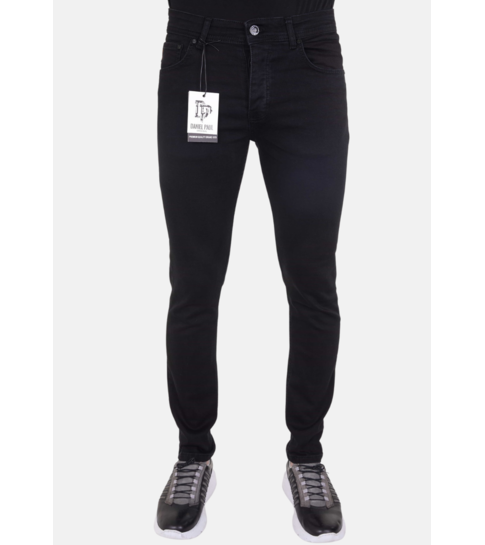 TRUE RISE Nette Heren Stretch Broek  - Slim Fit - 5412 - Zwart