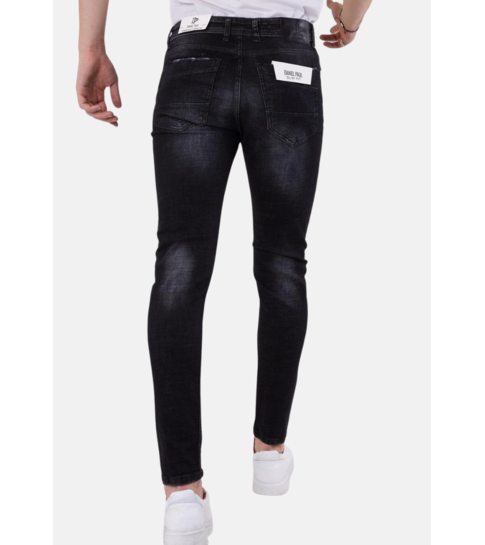 TRUE RISE Heren Jeans Slim Fit - 5508 - Zwart