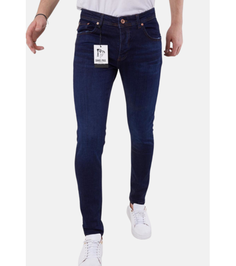 TRUE RISE Heren Jeans Slim Fit Navy - 5306 - Donker Blauw