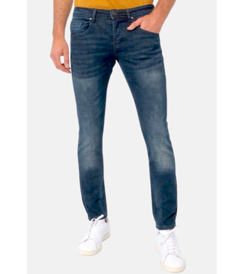 TRUE RISE Spijkerbroek Heren Slim Fit -D-3059 - Blauw