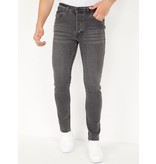 TRUE RISE Grijze Jeans Heren Regular Fit - DP02 - Grijs