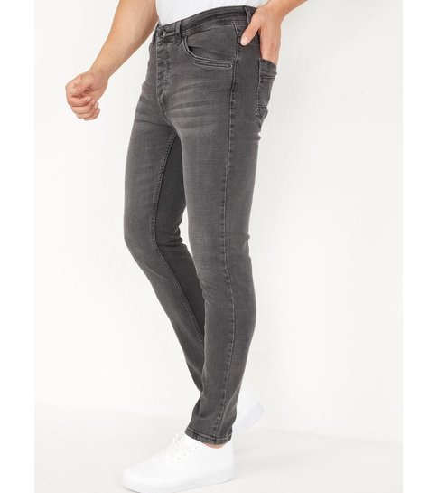 TRUE RISE Grijze Jeans Heren Regular Fit - DP02 - Grijs