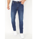 TRUE RISE Donkerblauwe Regular Fit Jeans Heren - DP07 - Blauw