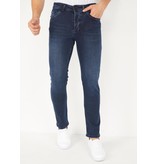 TRUE RISE Blauwe Heren Denim Jeans Regular Fit - DP13 - Blauw