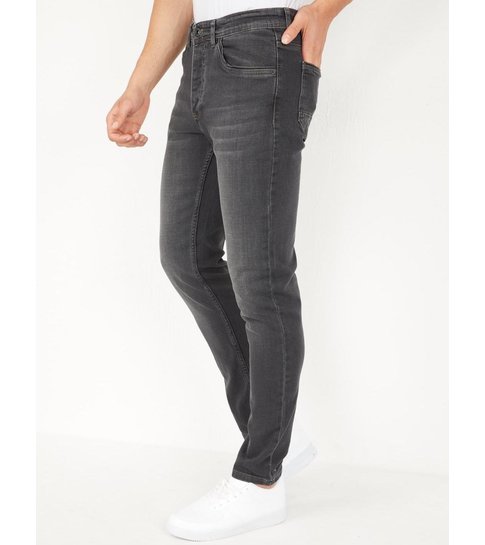 TRUE RISE Nette Regular Fit Jeans Heren - DP16- Grijs