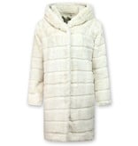 Gentile Bellini Imitatie Bontjas Dames – Parka – White