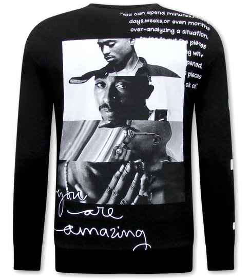 IKAO Heren 2Pac Sweater - Zwart