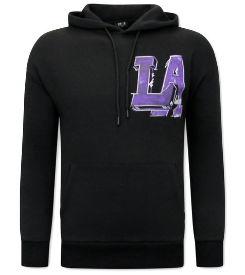 IKAO Los Angeles Lakers Oversized Hoodie Heren - Zwart