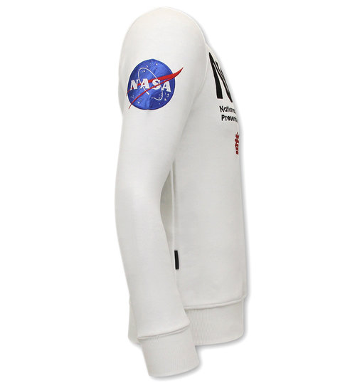 Local Fanatic Heren Sweater - NASA International - Wit