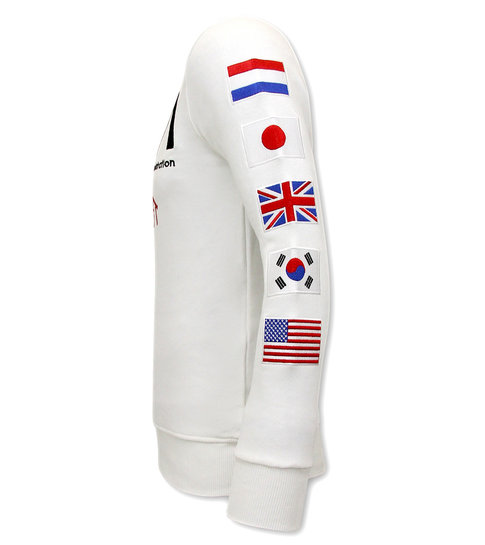 Local Fanatic Heren Sweater - NASA International - Wit