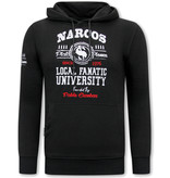 LF Amsterdam Exclusieve Heren Joggingspak - Narcos University - Zwart