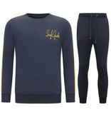 LF Amsterdam Exclusieve Joggingpak Mannen - Greek Ribbon - Blauw