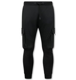 IKAO Trainingsbroek Heren Sweatpants met Ritszakken - Zwart