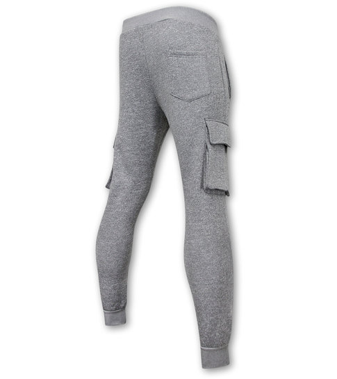 IKAO Trainingsbroek Heren Sweatpants met Ritszakken - Grijs