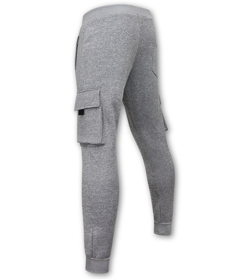 IKAO Trainingsbroek Heren Sweatpants met Ritszakken - Grijs