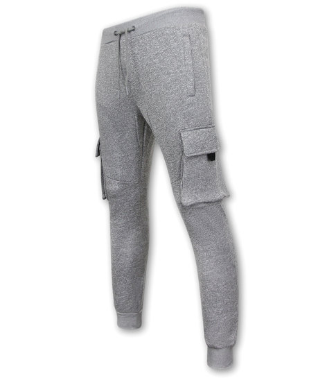 IKAO Trainingsbroek Heren Sweatpants met Ritszakken - Grijs