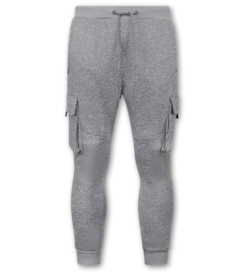 IKAO Trainingsbroek Heren Sweatpants met Ritszakken - Grijs